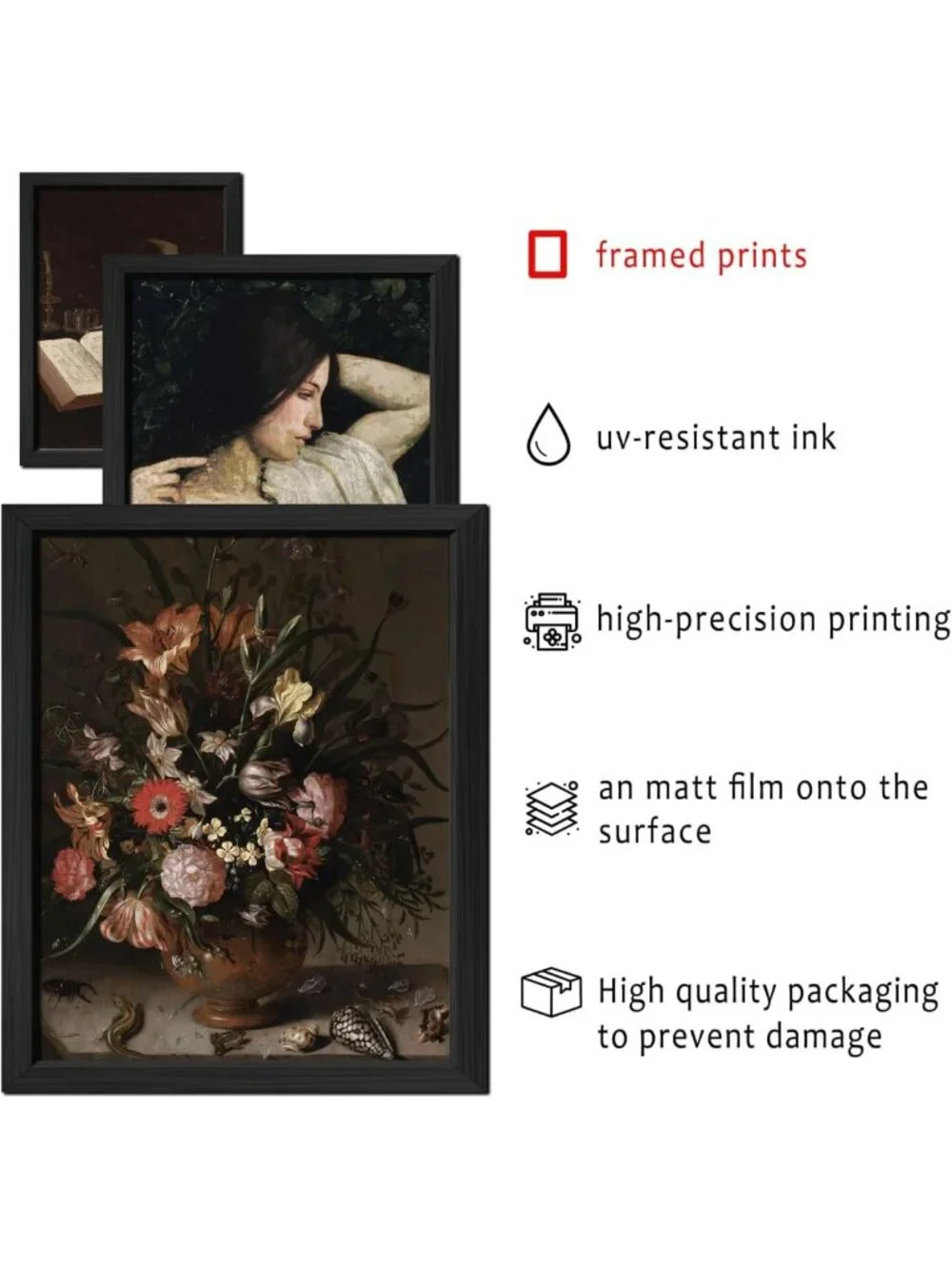 16 PCS Dark Academia Wall Art Set, Gothic Room Decor, Moody Prints for Aesthetic
